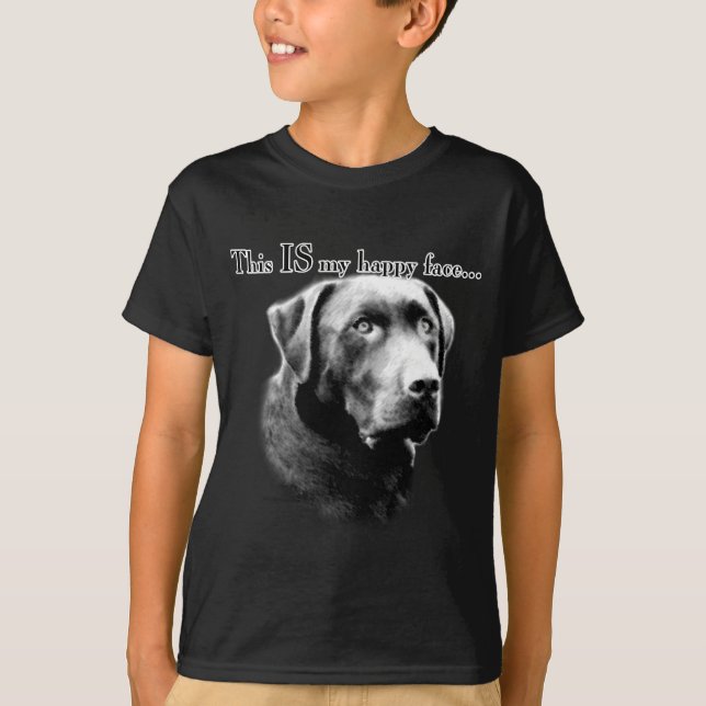 Labrador Happy Face T-Shirt (Vorderseite)
