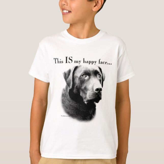 Labrador Happy Face T-Shirt (Vorderseite)