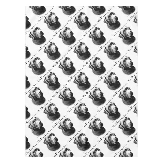 Labrador Happy Face Tischdecke (Vorderseite)