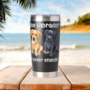 Labrador-Haustier-Hund Lustiges Geschenk schwarz g Thermobecher