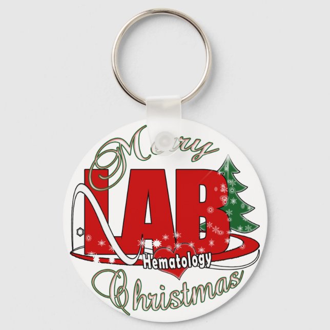 LABRADOR HEMATOLOGIE CHRISTMAS SCHLÜSSELANHÄNGER (Vorderseite)