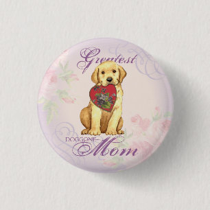 Labrador-Herz-Mama Button