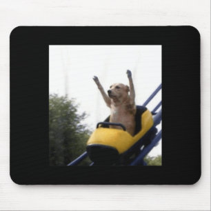 Labrador-Hund Achterbahn Lustiges Meme Mousepad