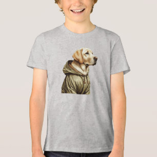 Labrador/Hund auf der Jagd Tri-Blend Shirt