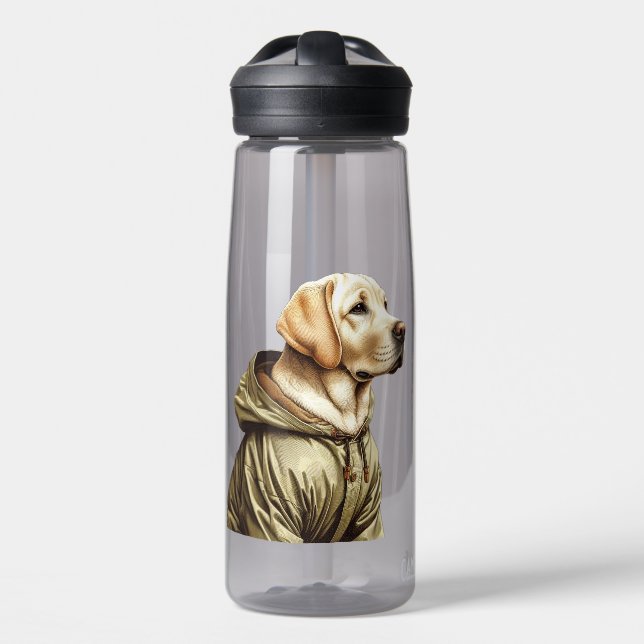 Labrador/Hund auf der Jagd Trinkflasche (Vorne)