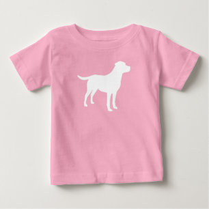 Labrador-Hund Baby Shower Mädchen Lab Rosa T-shirt