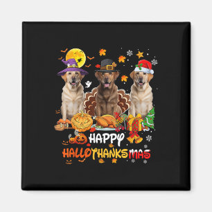 Labrador Hund Happy Halloween Erntedank Merry Ch Magnet