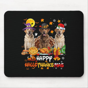 Labrador Hund Happy Halloween Erntedank Merry Ch Mousepad