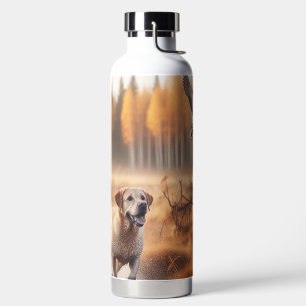 Labrador/Hund im Herbst Entenjagd Trinkflasche