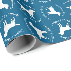 Labrador Hund Kinderdusche Labrador Pink Geschenkpapier
