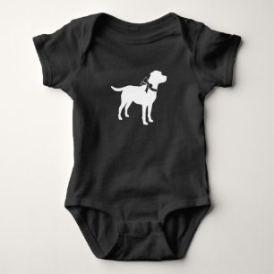 Labrador Hund Kinderdusche Pink Girl Labrador Baby Strampler
