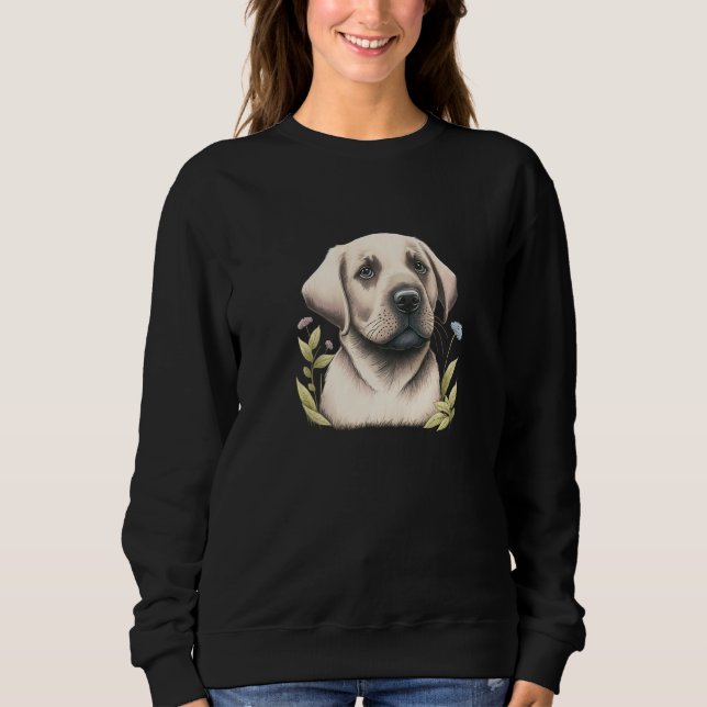 Labrador Hund Labrador Lover Splash Graffiti Art P Sweatshirt (Vorderseite)