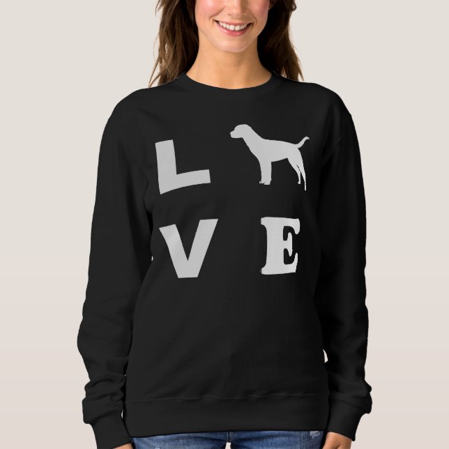Labrador Hund Liebe Sweatshirt (Vorderseite)