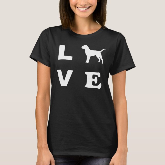 Labrador Hund Liebe T-Shirt (Vorderseite)