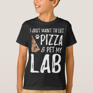 Labrador Hund Lover Pizza Labrador Hund Mama Gesch T-Shirt