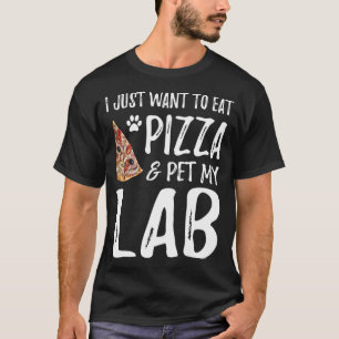Labrador Hund Lover Pizza Labrador Hund Mama Gesch T-Shirt