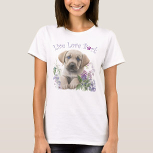 Labrador Hund Mama Floral T-Shirt