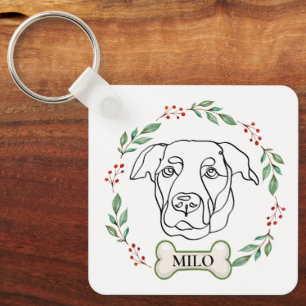Labrador Hund Personalisiert Weihnachtsgeschenk Schlüsselanhänger