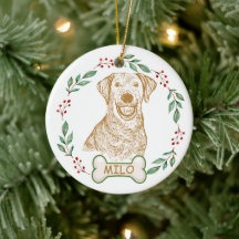 Labrador Hund Personalisiert Zeichnend Hand