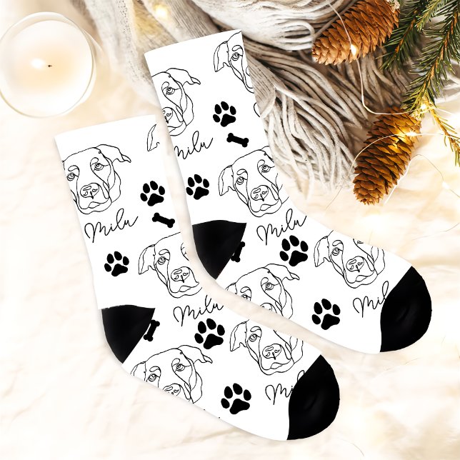 Labrador Hund Personalisiert Zeichnend Hand Socken (Von Creator hochgeladen)