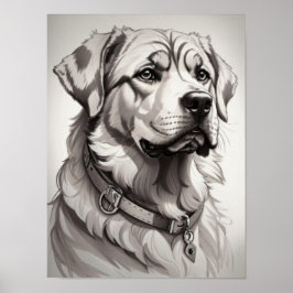Labrador-Hund Poster
