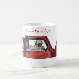 Labrador Hund Reiten Shotgun Thunder_Cove Kaffeetasse