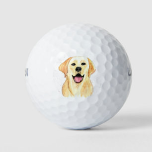Labrador Hund Retriever Niedliche Welpe Golfball