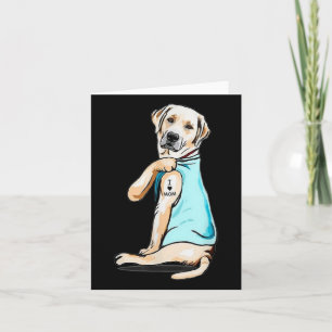 Labrador Hund Tattoo I Liebe Mama Mütter Tag Lover Karte