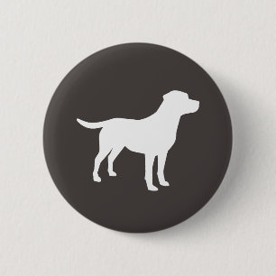 Labrador Hund Thema Babydusche Geschlecht neutral Button