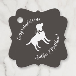 Labrador Hund Thema Babydusche Geschlecht neutral Geschenkanhänger
