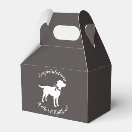 Labrador Hund Thema Babydusche Geschlecht neutral Geschenkschachtel