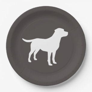 Labrador Hund Thema Babydusche Geschlecht neutral Pappteller
