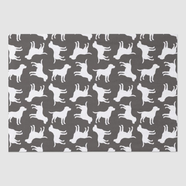 Labrador Hund Thema Babydusche Geschlecht neutral Seidenpapier (Vorderseite)