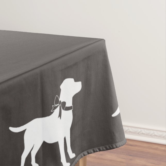 Labrador Hund Thema Babydusche Geschlecht neutral Tischdecke (Beispiel)