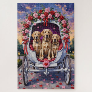 Labrador-Hund Valentinstag