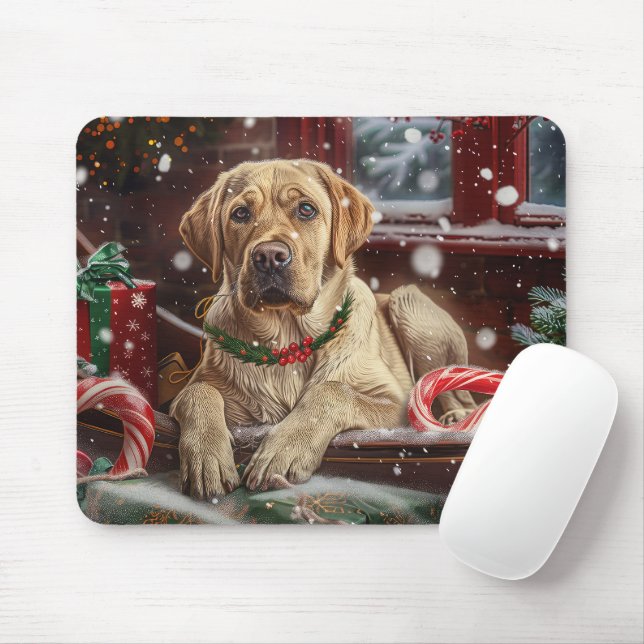 Labrador Hund Weihnachtsfest Mousepad (Mit Mouse)
