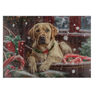 Labrador-Hund Weihnachtsfestlich Schneidebrett