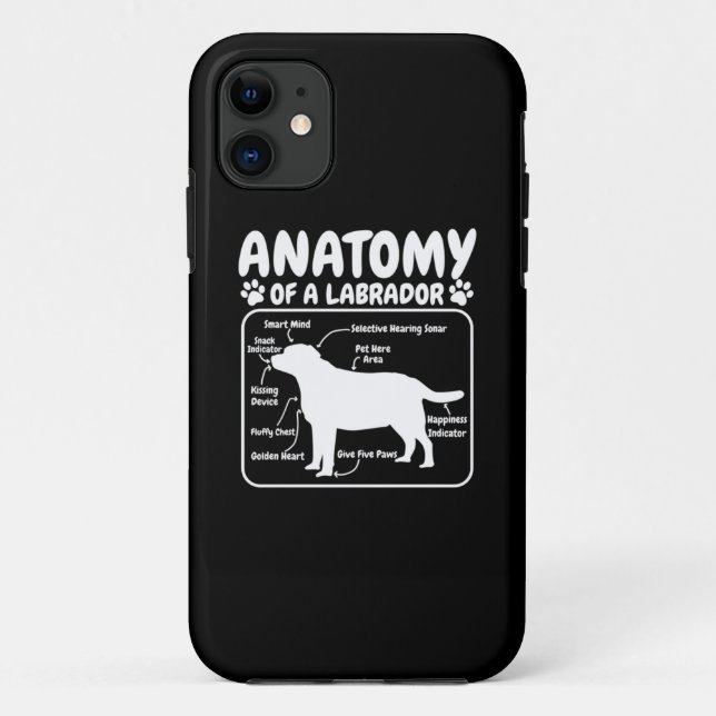 Labrador Hundanatomie Case-Mate iPhone Hülle (Rückseite)