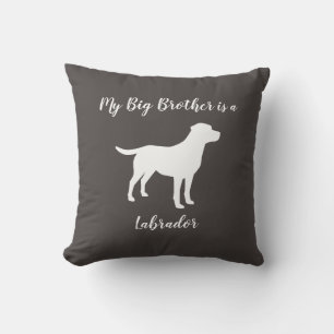 Labrador Hunde Babydusche Labrador Grau Gender Neu Kissen