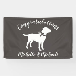 Labrador Hunde Babydusche Labrador Grau Geschlecht Banner