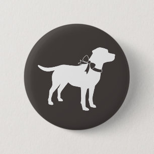 Labrador Hunde Babydusche Labrador Grau Geschlecht Button