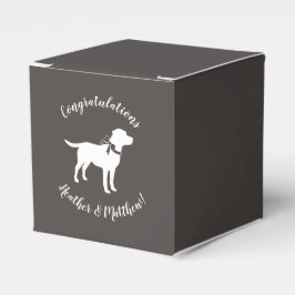 Labrador Hunde Babydusche Labrador Grau Geschlecht Geschenkschachtel