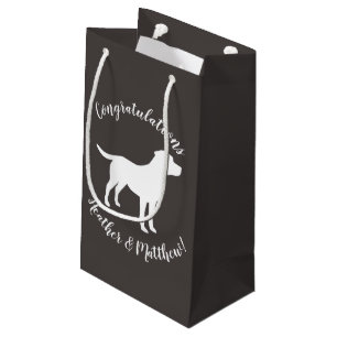 Labrador Hunde Babydusche Labrador Grau Geschlecht Kleine Geschenktüte