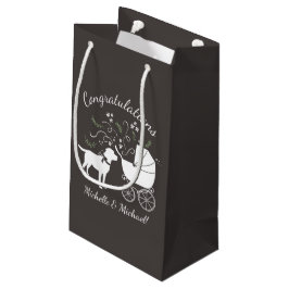 Labrador Hunde Babydusche Labrador Grau Geschlecht Kleine Geschenktüte