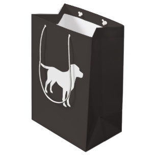 Labrador Hunde Babydusche Labrador Grau Geschlecht Mittlere Geschenktüte