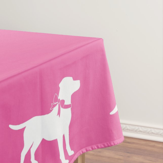 Labrador Hunde Kinderdusche Pink Girl Labrador Tischdecke (Beispiel)