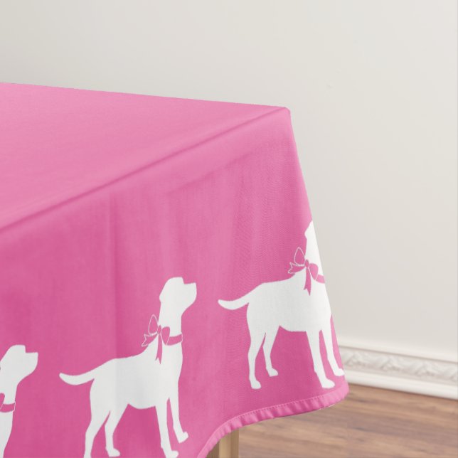 Labrador Hunde Kinderdusche Pink Girl Labrador Tischdecke (Beispiel)