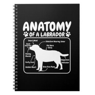 Labrador-Hundeanatomie Notizblock