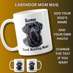 Labrador, Hundename hinzufügen, Foto ändern Kaffeetasse