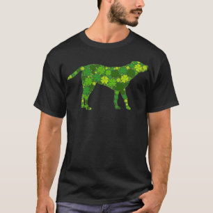 Labrador Irischer Glücksgrüner Kleeblatt-Schleifen T-Shirt